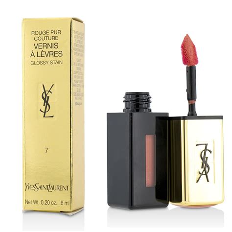 ysl vernis a levres corail aquatique|YSL Corail Aquatique (7) Rouge Pur Couture Glossy Stain.